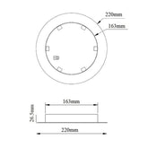 CLA Lighting Pendant Canopy Acc. - Cluster Pendant Canopies in Black or White Lights-For-You